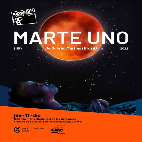 Tercer cine en el CCET: Marte Uno (115’)