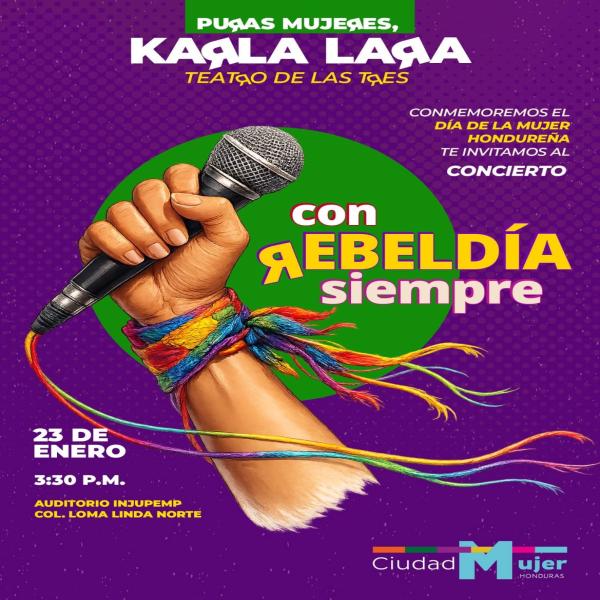Concierto Karla Lara, conmemorando el Día de la Mujer Hondureña 