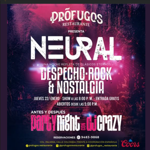Neural: Súper Party/Night de DJ Crazy 