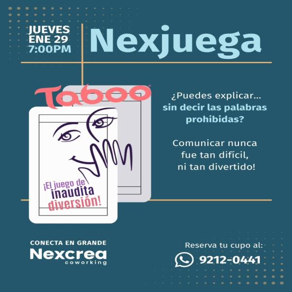 Jugamos Taboo en Nexcrea: risas garantizadas, competencia amistosa y momentos incómodamente divertidos