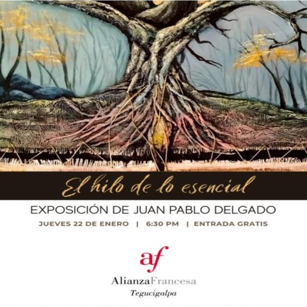 Inauguración de la primera exposición de 2026, «El hilo de lo esencial» del artista Juan Pablo Delgado 