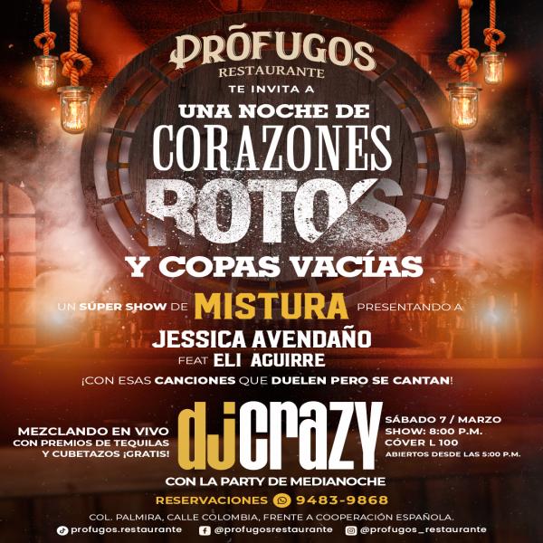 Una noche de corazones rotos y una copa vacía con Mistura 