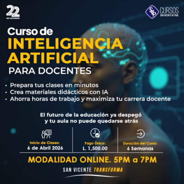 Cursos de Inteligencia Artificial para docentes 