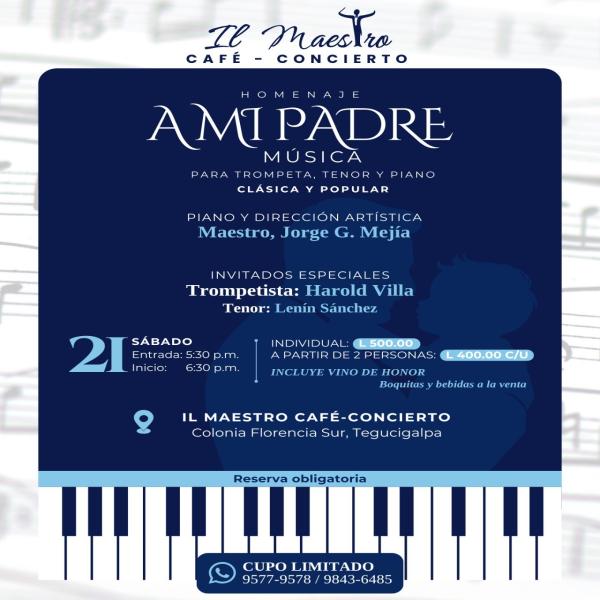 Café – Concierto: Homenaje a mi Padre 