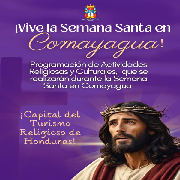 Programación de actividades religiosas - Semana Santa en Comayagua 2026