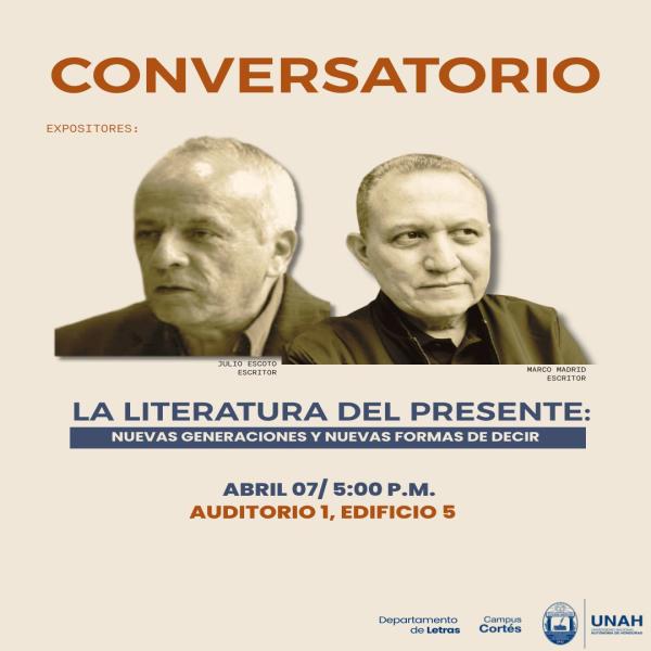 Conversatorio “La literatura del presente: nuevas generaciones y nuevas formas de decir”