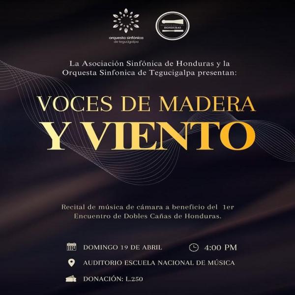 Orquesta Sinfónica de Tegucigalpa presenta: Voces de Madera y Viento 