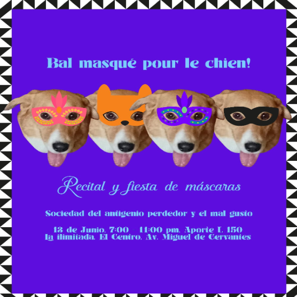 Recital y fiesta de máscaras