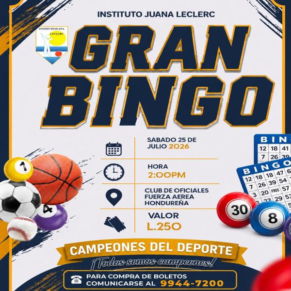 Gran Bingo a beneficio del Instituto Juana Leclerc