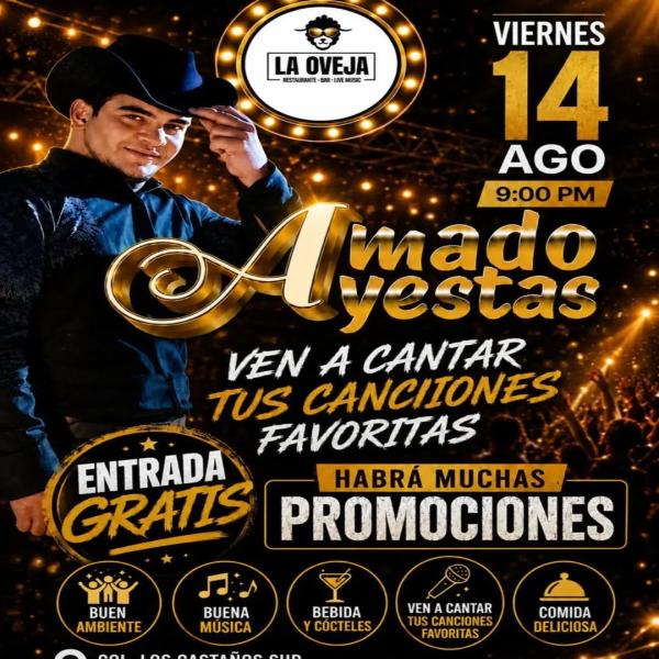 Canta tus canciones favoritas con Amado Ayestas 
