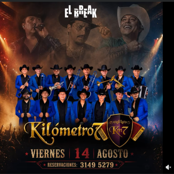 Una noche de pura música norteña con Kilómetro 7 