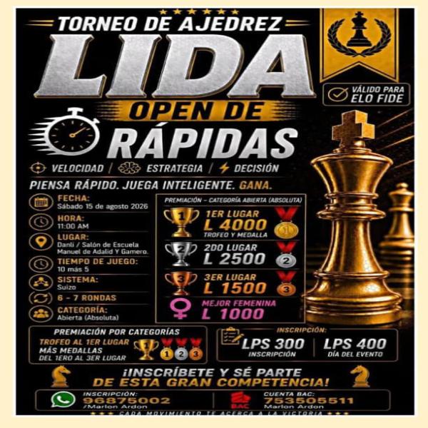 Torneo de Ajedrez LIDA: Open de Rápidas 