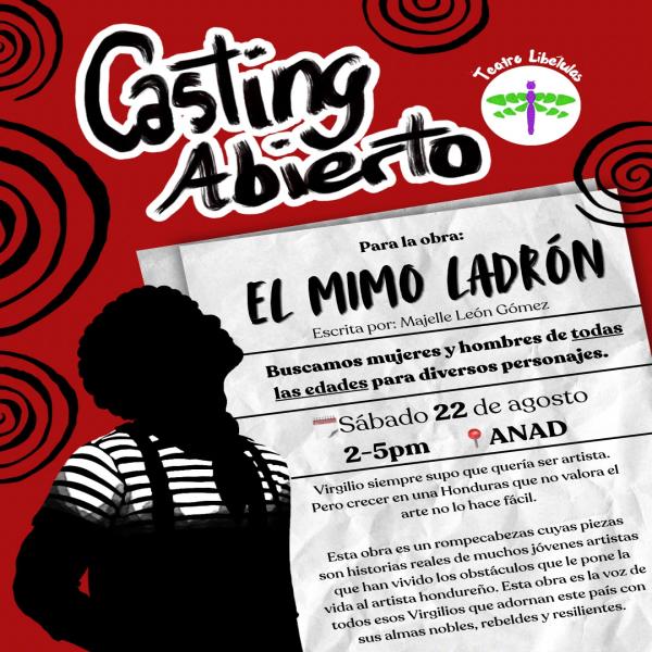 ¿Querés ser parte de la primera obra de Teatro Libélulas?