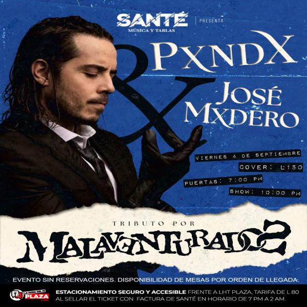 La banda Malaventurados en vivo 