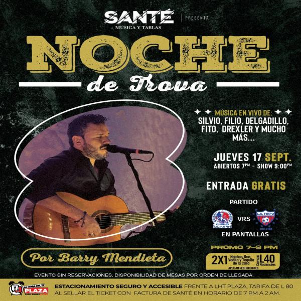 Noche de trova: el ambiente perfecto para brindar, conversar y sentir cada acorde