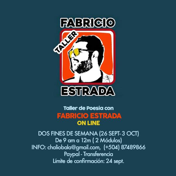 Taller de poesía con Fabricio Estrada On Line 