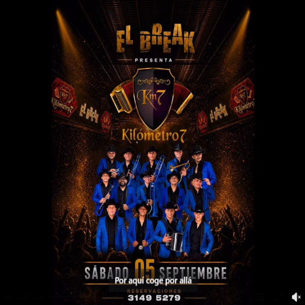 Una noche de pura banda norteña con Kilómetro 7