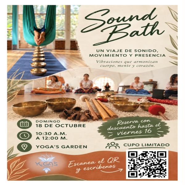 Sound Bath: Un viaje de sonido, movimiento y presencia 