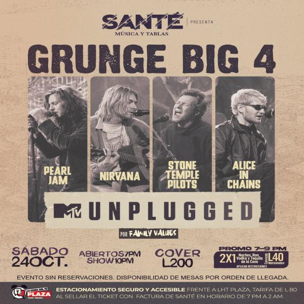 Grunge Big 4 MTV Unplugged  
