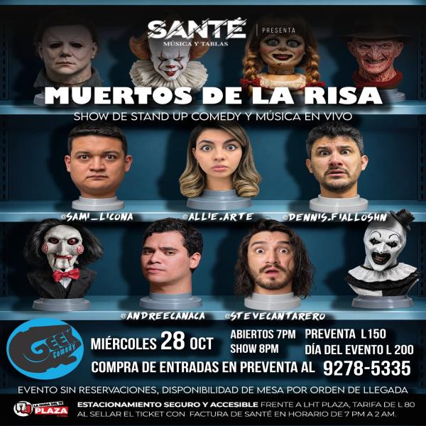 Muertos de la Risa: Stand Up Comedy y Música en Vivo 